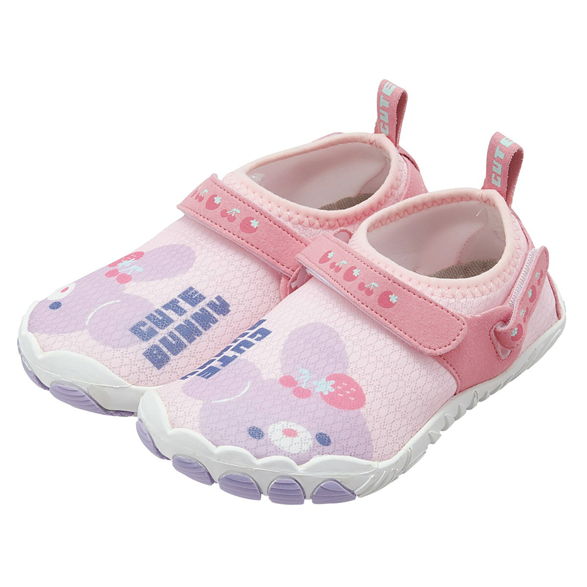 スケーター 子供用 アクアシューズ 18cm 水陸両用 キッズ 靴 マリン シューズ 水遊び 川 海 skater SHAQ18 CUTE BUNNY キュート バニー うさぎ かわいい【マリンシューズ 子供 アクア シューズ レジャー】
