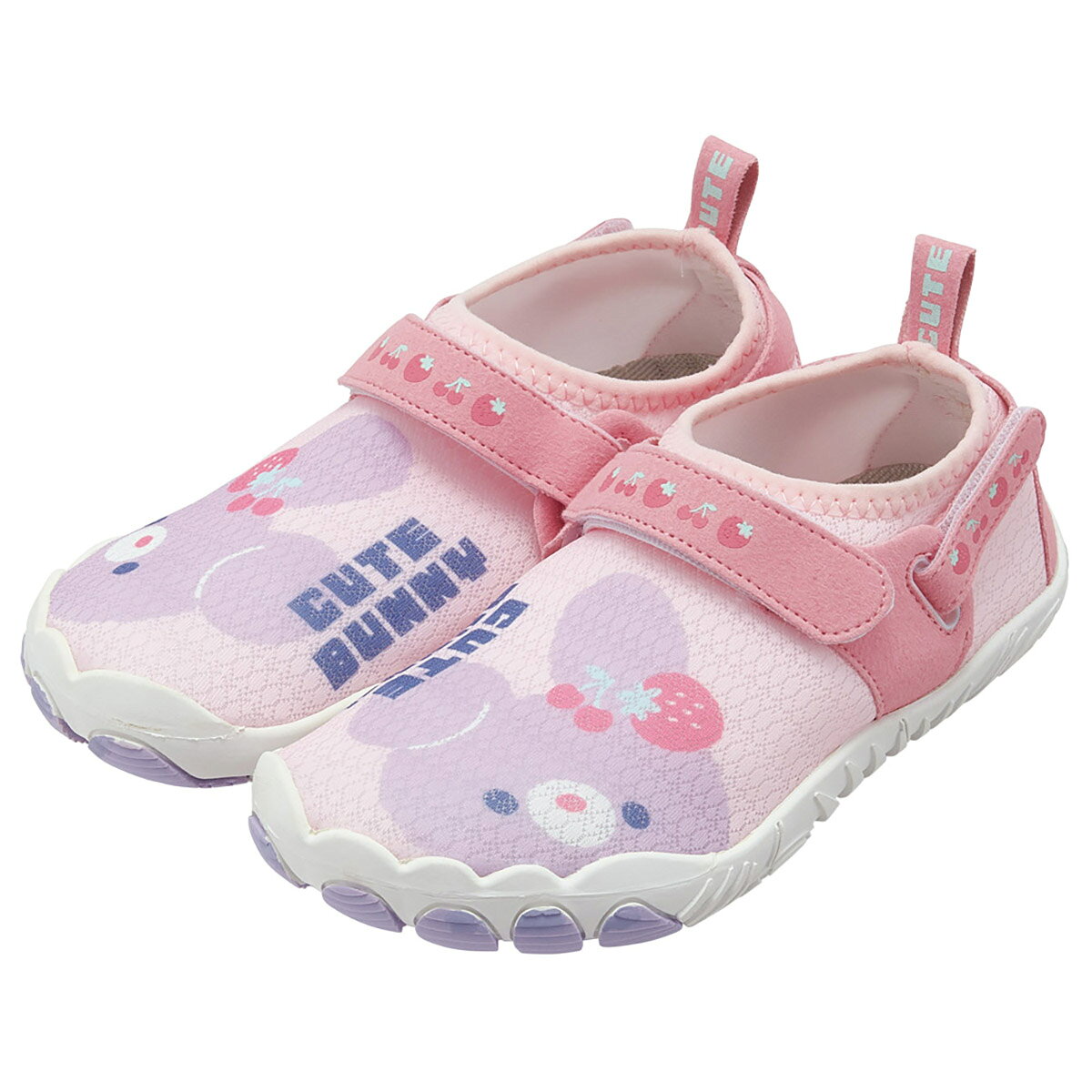 スケーター 子供用 アクアシューズ 19cm 水陸両用 キッズ 靴 マリン シューズ 水遊び 川 海 skater SHAQ19 CUTE BUNNY キュート バニー うさぎ かわいい【マリンシューズ 子供 アクア シューズ レジャー】