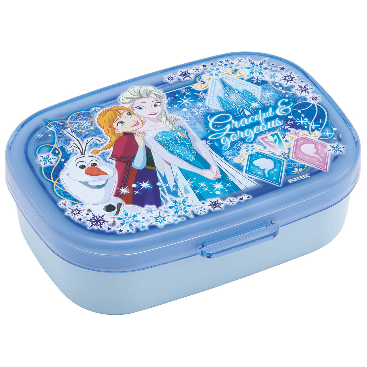 [9月28日〜10月20日 P20倍]スケーター パッキン一体型 ラク洗 らくあら ランチボックス 340ml 楽洗 留め具一体型 洗いやすい skater PALB4 アナと雪の女王 27年 アナ雪 ディズニー【ランチ 弁当箱 お弁当 電子レンジ 食洗機 対応 子供】