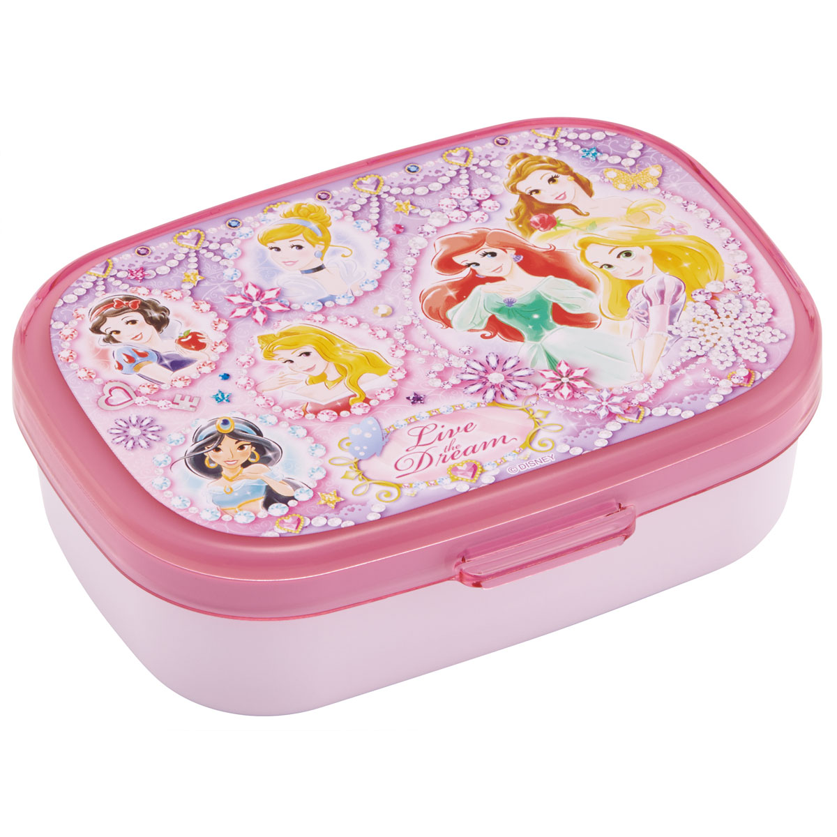 [9月28日〜10月20日 P20倍]スケーター パッキン一体型 ラク洗 らくあら ランチボックス 340ml 楽洗 留め具一体型 洗いやすい skater PALB4 ディズニー プリンセス 27年 女の子 女子【ランチ 弁当箱 お弁当 電子レンジ 食洗機 対応 子供】