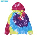 楽天CASSETTE　PUNCHポイント10倍 送料無料 サンタスティック SANTASTIC KIDS Tie Dye Zip Hoodie キッズ パーカー スウェット 子供服 TOKYOTRIBE タイダイ