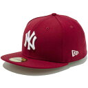 正規取扱店 ニューエラ キャップ メンズ レディース 送料無料 NEW ERA 59FIFTY ニューヨーク・ヤンキース 帽子 CAP メジャーリーグ プレゼント カーディナル ホワイト 13562240