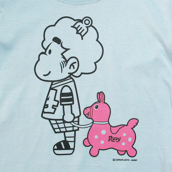 サンタスティック キッズ SANTASTIC! × RODY KID'S Hasheem Tee Tシャツ 半袖 キッズ 子供服 ハシーム RODY ライトブルー
