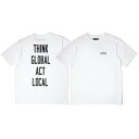 正規取扱店 CASSETTE PUNCH（カセットパンチ） Glocal Tee 半袖 Tシャツ ホワイト