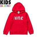 ナインルーラーズ キッズ NINE RULAZ LINE キッズ 子供服 Logo Kids Hoodie パーカー スウェット プルオーバー NRKAW16-007 レッド