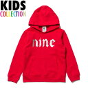 NINE RULAZ LINE ナインルーラーズ キッズ 子供服 Logo Kids Hoodie パーカー スウェット プルオーバー NRKAW16-007 レッド