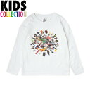 ポイント5倍 NINE RULAZ LINE ナインルーラーズ キッズ 子供服 KIDS Streetology L/S Tee 長袖 Tシャツ ホワイト NRKAW16-004