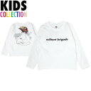 ポイント10倍 【正規取扱店】 NINE RULAZ LINE ナインルーラーズ キッズ 子供服 KIDS Militant Brigade L/S Tee 長袖 Tシャツ ホワイト NRKAW16-005