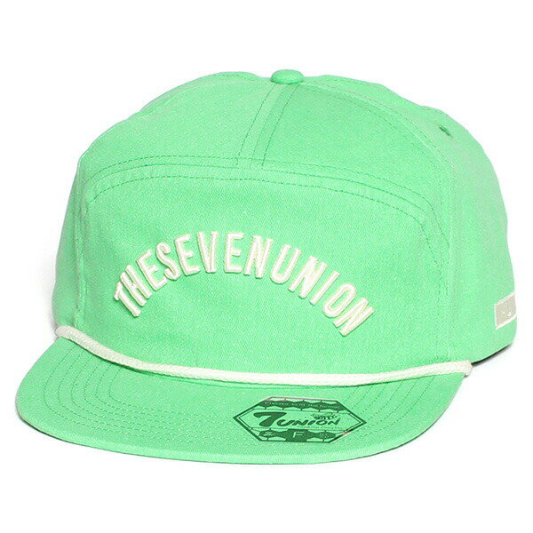 楽天CASSETTE　PUNCH7UNION 7ユニオン Smith Snapback Cap スナップバックキャップ 7パネルキャップ 帽子 ユニセックス IAVW-108 グリーン