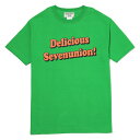 7UNION 7ユニオン Delicious Tee 半袖 Tシャツ ユニセックス IAVW-021C グリーン