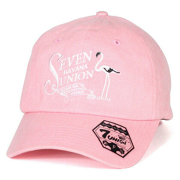 7UNION 7ユニオン 7s Flamingo Bent Brim Cap ボールキャップ ベントブリムキャップ IAVW-142 ピンク