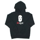 7UNION 7ユニオン Illegal Hoodie プルオーバー パーカー メンズ フーディ スウェット IAXY-009C ブラック