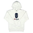 正規取扱店 7UNION 7ユニオン Illegal Hoodie プルオーバー パーカー メンズ フーディ スウェット IAXY-009C オートミール