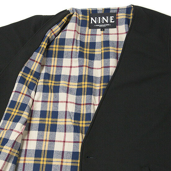 ナインルーラーズ NINE RULAZ LINE Collarless Spring Long Coat ロングコート NRSS17-001 ブラック