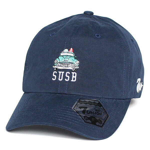 7UNION 7ユニオン Chevy SB Bent Brim Cap ボールキャップ ベントブリムキャップ 帽子 ユニセックス 7IAVW-002 ネイビー