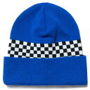 ナインルーラーズ NINE RULAZ LINE Check Knit Cap ニットキャップ ユニセックス ニット帽 NRAW17-050 ブルー