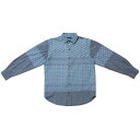 送料無料 NINE RULAZ LINE ナインルーラーズ Afghan Pattern Denim Shirt デニムシャツ NRAW17-023 インディゴ
