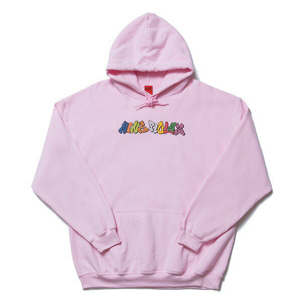 送料無料 NINE RULAZ LINE ナインルーラーズ Graffiti Logo Hoodie パーカ プルオーバー NRAW17-024 ピンク