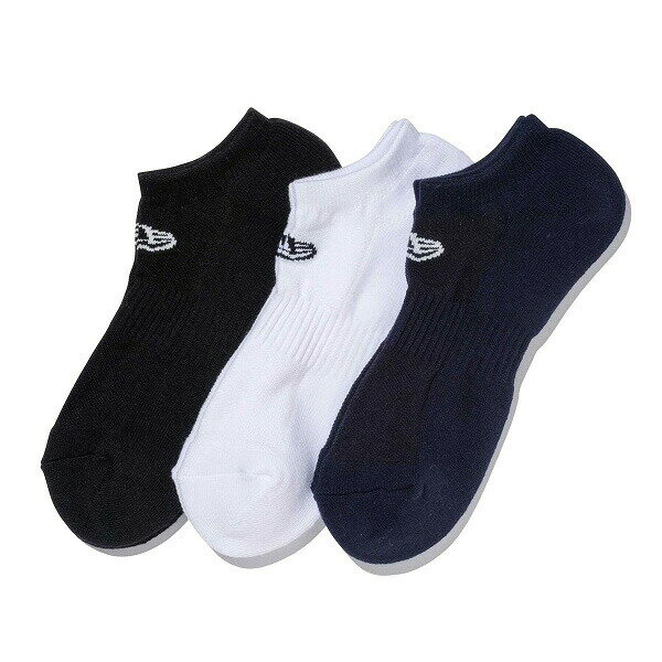 ポイント2倍 正規取扱店 ニューエラ ソックス ショート 靴下 3ペア NEW ERA Socks 11531691 マルチ