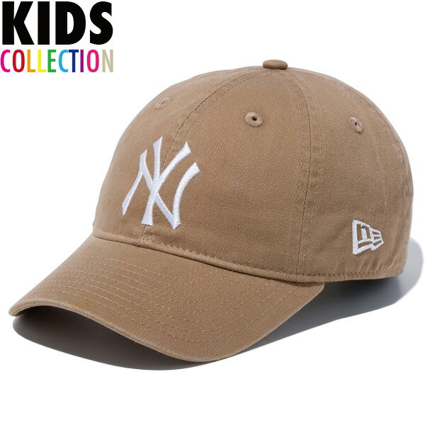正規取扱店 ニューエラ キッズ キャップ 送料無料 NEW ERA Youth 9TWENTY ニューヨーク・ヤンキース 子供用 帽子 ニューエラキャップ キッズサイズ 男の子 女の子 登園 登校 カジュアル プレゼント 52.0cm〜55.8cm カーキ ホワイト 13565798のサムネイル