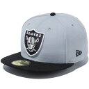 正規取扱店 ニューエラ キャップ NEW ERA 59FIFTY NFL ラスベガス レイダース キャップ 送料無料 ニューエラキャップ 帽子 NFL アメリカンフットボール スポーツ メンズ レディース プレゼント スノーグレー チームカラー 13562256