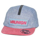 正規取扱店 7ユニオン ジェットキャップ 帽子 7UNION 7U Camp Cap IPVW-142 CHAMBRAY RED シャンブレー レッド