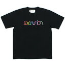 K戵X 7jI TVc 7UNION Blooming Tee IPVW-016C BLACK ubN