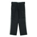 正規取扱店 7ユニオン ラインパンツ 7UNION Remake Side Line Tape Pants IPVW-021C BLACK ブラック CHECKER LINE チェッカー ライン