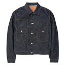 楽天CASSETTE　PUNCHリーバイス セカンド Gジャン 1953モデル LEVI'S VINTAGE CLOTHING リーバイスヴィンテージクロージング メンズ デニムジャケット ビンテージ TYPE2 トラッカージャケット ORGANIC 日本製 正規品 インディゴ リジッド 705070066