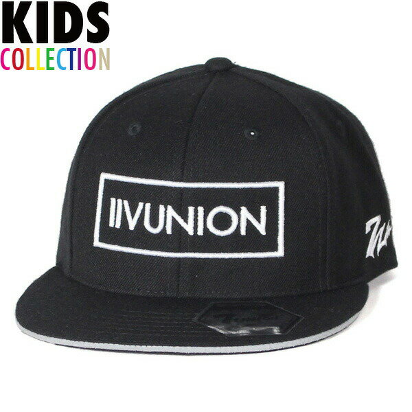 正規取扱店 セブンユニオン キッズ キャップ 7UNION 3D Box Snapback Cap スナップバック 男の子 女の子 誕生日 プレゼント ワンサイズ ブラック ISVV-131K