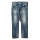 アップルバム パンツ メンズ レディース 送料無料 APPLEBUM KATE Slim Stretch Denim Pants DAMAGE デニムパンツ ストレッチ ジーンズ ストリート ブランド applebum おしゃれ プレゼント インディゴ ダメージ S-XL 1920802