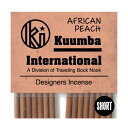 クンバ お香 甘くないすっきりとした桃の香り 28本入り ミニサイズ African Peach インセンス KUUMBA