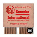 KUUMBA INTERNATIONAL クンバインターナショナル 世界でもトップクラスとの呼び声も高い、香りをデザインしながら創造する1993年創業のインセンスブランド、KUUMBA（クンバ）。 アロマに使われる原料なども配合されているので、リラックス効果もあり、柔らかく心地よい香りを提案しています。 厳選された素材を1本1本手作業で生産し、燃焼剤も使用していないので、人的に害が少なく、環境にも優しいお香となっています。 こちらは、某お騒がせセレブの名を冠したお香で熟れたイチジクのような香りが特徴の"PARIS HILTON"です。 香りとネーミングのイメージがぴったり合っているので自分の好みやその時の気分を表している名前の物を選ぶのも楽しいです。 ミニサイズの長さは約14cmで、燃焼時間は約30〜40分ほど。 1パック約28本入りとなります。 ・サイズ：ミニサイズ 約14cm ・詳細：1パック約28本入り 燃焼時間約30〜40分 ・ KUUMA（クンバ）の他アイテムもチェック ・送料について ・掲載されている商品は店頭等でも販売しており、在庫状況は随時変動しています。ご注文が完了しましても、完売している場合もございますので予めご了承ください。在庫切れの場合はメールにてお知らせいたします。 ＊実際の色見はPCの環境により多少左右される事がありますので詳しくはスタッフまでお問い合わせください。