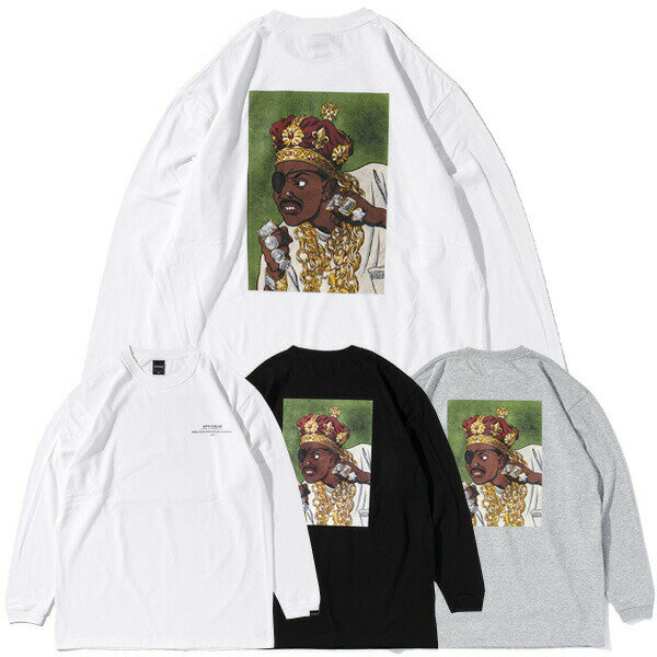 正規取扱店 APPLEBUM アップルバム tシャツ 送料無料 Ruler L/S T-shirt applebum 浮世絵風 ロンT 長袖 Tシャツ ゆったりめ 全3色 S-XXL RL2121102