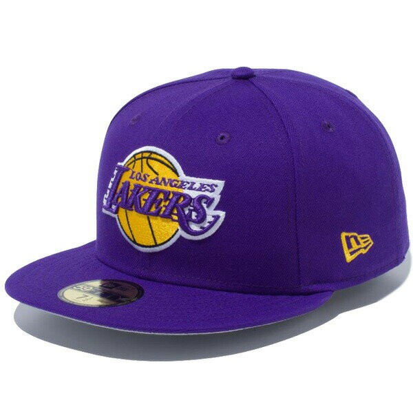 正規取扱店 ニューエラ キャップ 送料無料 NEW ERA 59FIFTY ロサンゼルス レイカーズ ニューエラキャップ NBA バスケットボール 帽子 パープル チームカラー 55.8cm-63.5cm 13562248