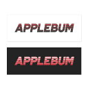 アップルバム APPLEBUM ステッカー 屋外用 BOX LOGO STICKER applebum プレゼント 全2色 横15cm 縦5cm 2111013