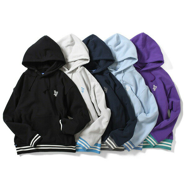 ポイント10倍 LFYT ラファイエット パーカー Striped Rib LF Logo US Cotton Hooded Sweatshirt USコットン メンズ スウェットパーカー lafayette アメカジ ストリート おしゃれ プレゼント 全5色 S-XXL LA210504