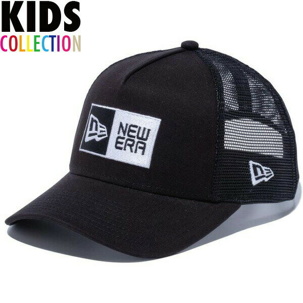 正規取扱店 ニューエラ キャップ キッズ NEW ERA Youth 9FORTY A-Frame トラッカー ボックスロゴ メッシュキャップ 送料無料 キッズサイズ 帽子 トラッカーキャップ ストリート 誕生日 ブラック ホワイト 52.0cm～55.8cm 13565776のサムネイル