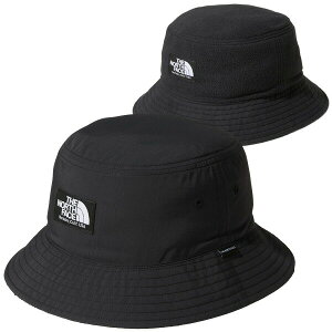 ノースフェイス リバーシブルフリースバケットハット 送料無料 THE NORTH FACE Reversible Fleece Bucket Hat UVケア リップストップナイロン フリース ハット 帽子 アウトドア キャンプ 野外フェス カジュアル おしゃれ プレゼント ブラック K M-Lサイズ NN42032