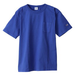 正規取扱店 チャンピオン Tシャツ 送料無料 CHAMPION ティーテンイレブン ショートスリーブポケットTシャツ MADE IN USA ヘビーウェイト 無地 ポケット付き tシャツ アメカジ シンプル プレゼント ディープブルー S-XL C5-V305