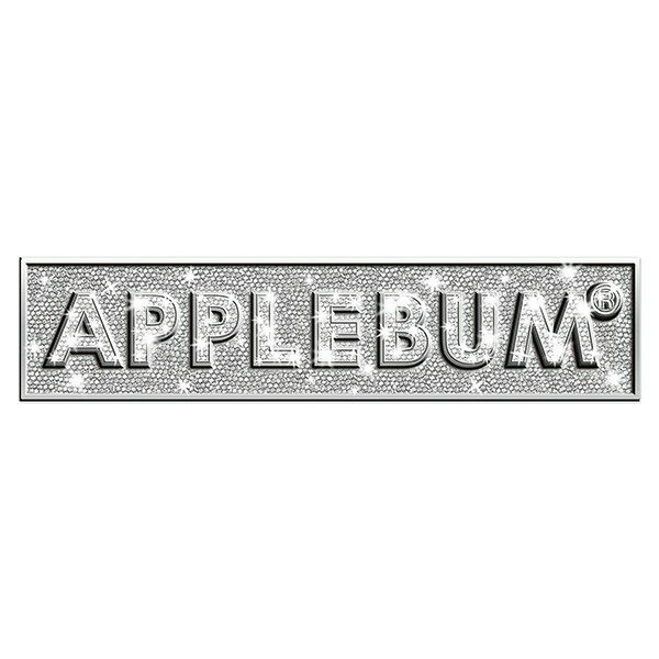 正規取扱店 APPLEBUM アップルバム ステッカー Bling Bling Logo Sticker 耐水 耐光用 屋外用 高品質ステッカー スポーツ ダンス アウトドア プレゼント マルチカラー 横15cm 縦3.5cm 2211019