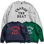 正規取扱店 アップルバム APPLEBUM Change The Beat Crew Sweat 送料無料 クルーネック スウェット トレーナー 裏起毛 ゆったりめ 13.4oz カジュアル ストリート アウトドア 全3色 S-XXL 2220410