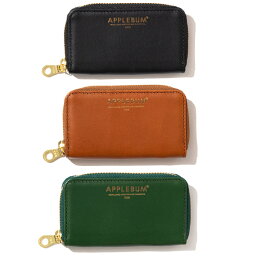 正規取扱店 アップルバム APPLEBUM Leather Coin Case 送料無料 コインケース 小銭入れ 本革 カジュアル ストリート プレゼント ギフト 全3色 ワンサイズ 2221006