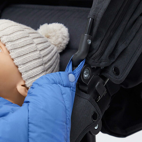 CASSETTE　PUNCHのノースフェイス ベビー シェルブランケット THE NORTH FACE Baby Shell Blanket 防寒用カバー 保温性 アウトドア キャンプ ユニセックス 男の子 女の子 誕生日 ギフト プレゼント 出産祝い ブラック ワンサイズ NNB72301｜アングル3