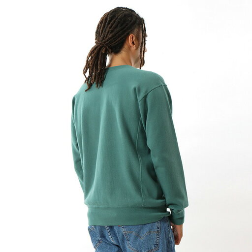 チャンピオン リバースウィーブ スウェット CHAMPION メンズ レディース クルーネック トレーナー リラックスフィット 裏毛 10オンス 人気 おしゃれ ブランド アメカジ カレッジ ダルグリーン M-XL C3-X011