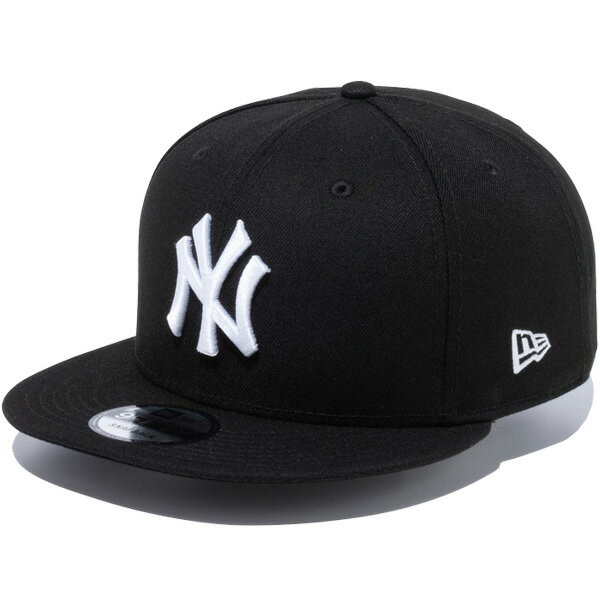 楽天CASSETTE　PUNCHポイント最大8倍 正規取扱店 ニューエラ NEW ERA 9FIFTY ニューヨーク・ヤンキース スナップバックキャップ ニューエラキャップ 帽子 MLB CAP メジャーリーグ ブラック ホワイト 57.7cm-61.5cm 13562091