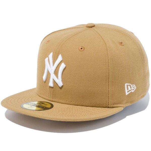 正規取扱店 ニューエラ キャップ NEWERA 59FIFTY ニューヨークヤンキース キャップ / ウィート×ホワイト NEW ERA ニューエラキャップ 13562232