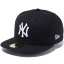 正規取扱店 ニューエラ キャップ メンズ レディース 送料無料 NEWERA 59FIFTY ニューヨーク ヤンキース 帽子 CAP メジャーリーグ プレゼント ブラック ホワイト 13562242