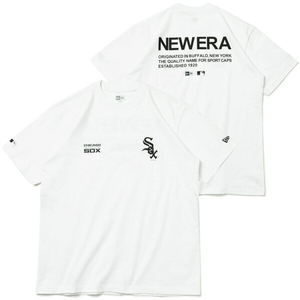 正規取扱店 ニューエラ キャップ 送料無料 NEW ERA 半袖 コットン Tシャツ MLB Apparel シカゴ・ホワイトソックス レギュラーフィット メンズ レディース ホワイト S-XXL 13516798
