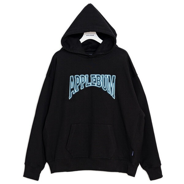 正規取扱店 アップルバム APPLEBUM 送料無料 RISA Logo Sweat Parka スウェットパーカー プルオーバー ゆとりのあるシルエット 17オンス 肉厚 綿100% 裏パイル生地 ブラック S-XXL 2310405のサムネイル